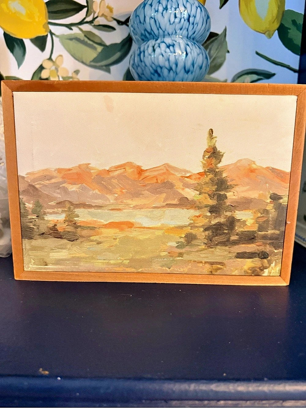 Canvas 16Framed Mountain Landscape Painting